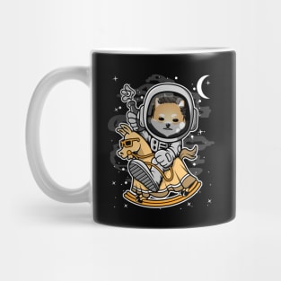 Astronaut Horse Dogelon Mars ELON Coin To The Moon Crypto Token Cryptocurrency Blockchain Wallet Birthday Gift For Men Women Kids Mug